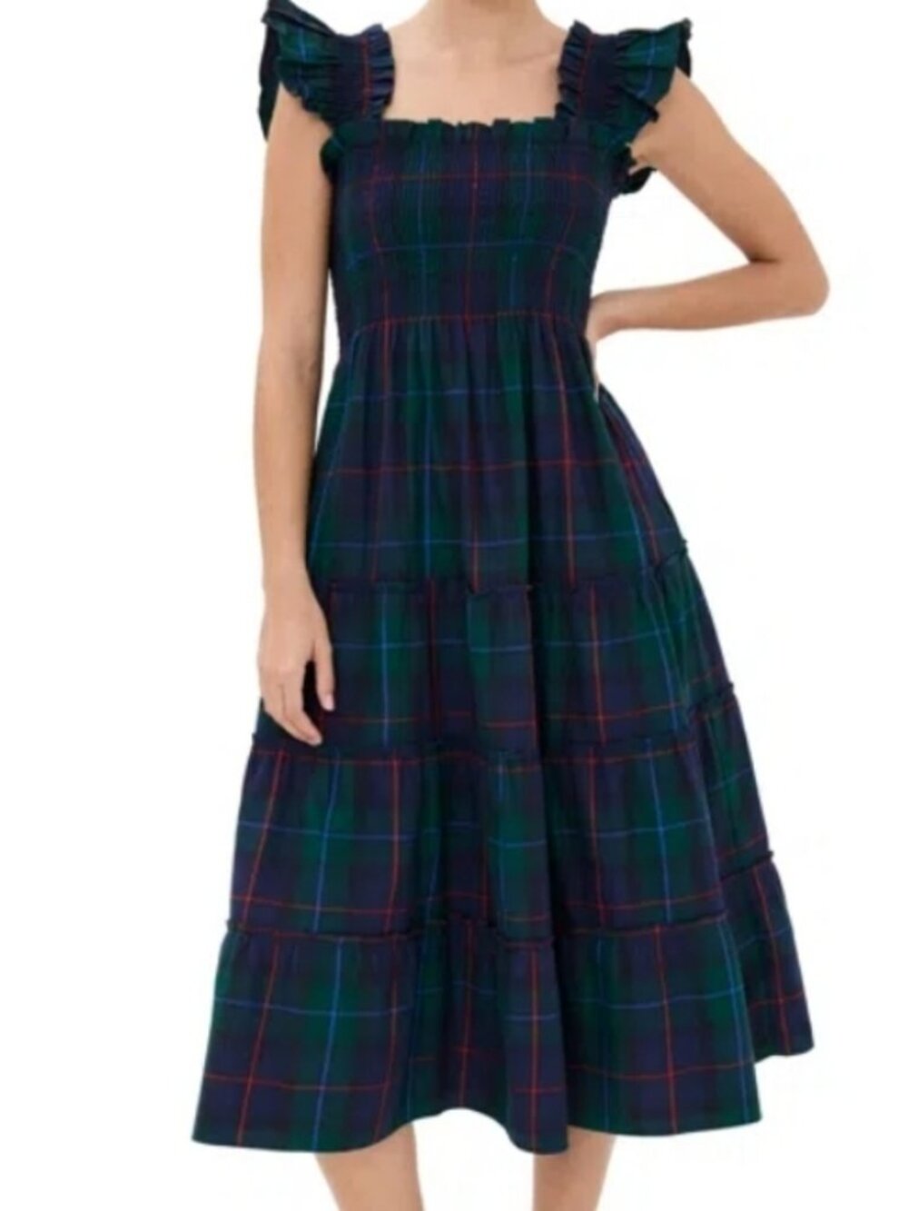 Hill House Home Ellie Nap Dress Midnight Tartan